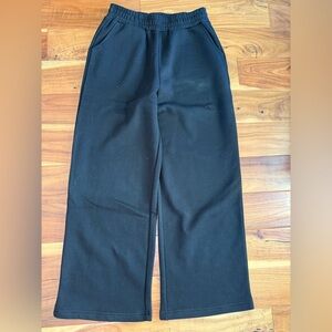 Brunette The Label Black Wide-Leg Joggers